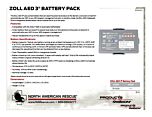 ZOLL AED 3 Battery Pack - Product Information Sheet