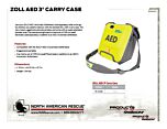 ZOLL AED 3 Carry Case - Product Information Sheet