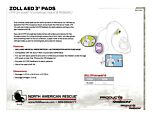 ZOLL AED 3 Pads - CPR Uni-padz III - Product Information Sheet