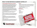 Public Access Individual Bleeding Control Kit Vacuum Sealed - Product Information Sheet
