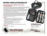 Patrol Vehicle Trauma Kit Product Info Sheet