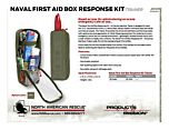 Naval First Aid Box Response Kit - Trainer - Product Information Sheet