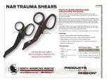 North American Rescue Small Trauma Shears, Black - Venture Surplus