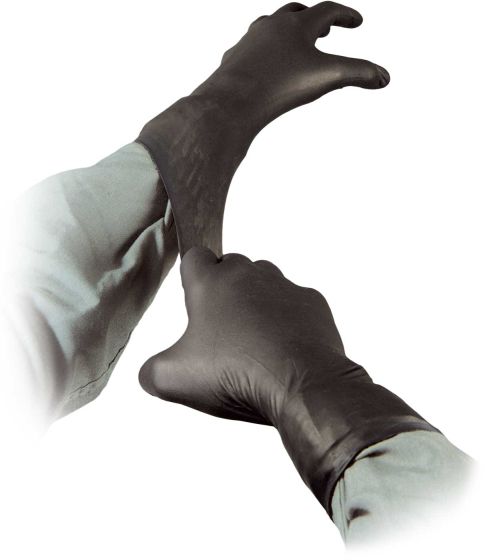 black talon nitrile gloves