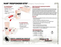 Responder Emergency Trauma Dressings - Product Information Sheet
