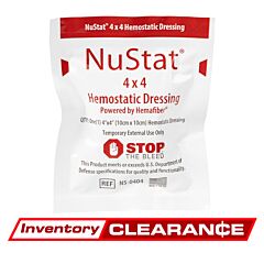 NuStat Hemostatic Dressing - 4 in. x 4 in. - clearance image