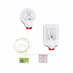 ZOLL AED Plus Pads - Pedi-padz II Electrodes (One Pair) - showing what's in the package