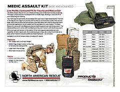 Medic Assault Kit - Basic and Advanced - Product Information Sheet