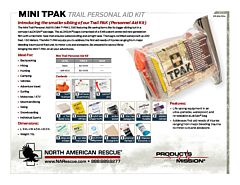 Mini Trail Personal Aid Kit - Product Information Sheet